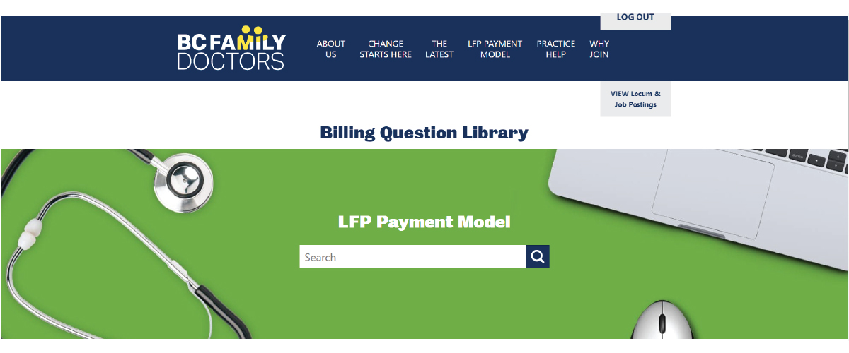 LFP Payment Model Tools BC Family Doctors