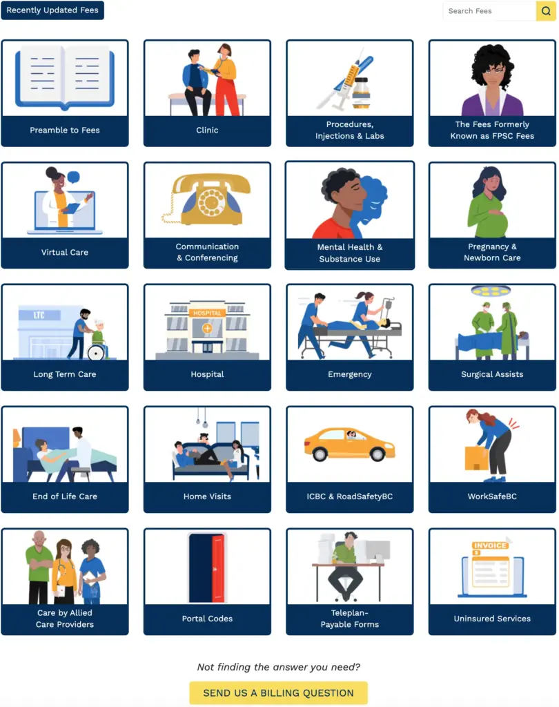 ffs fee guide screenshot